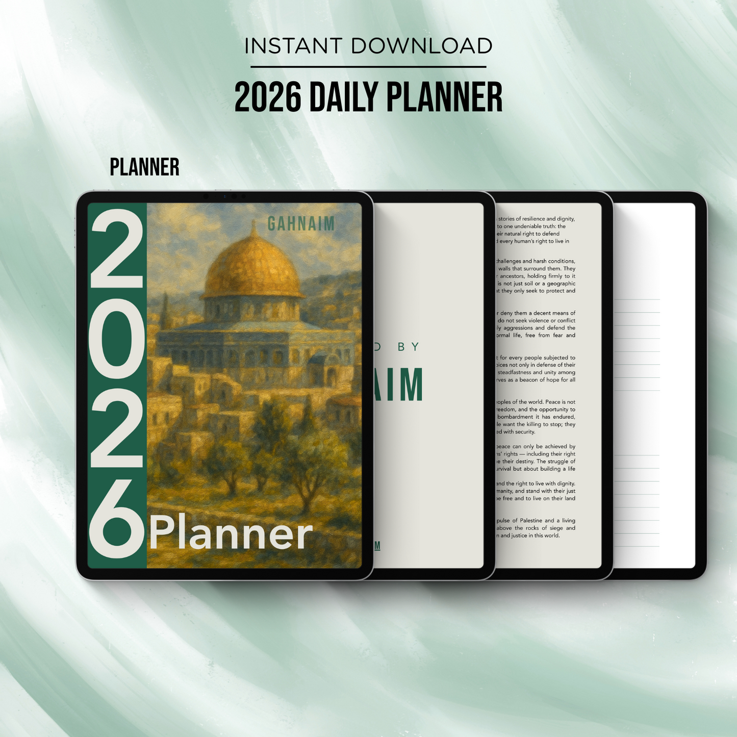 2026 Planner and calendar - Palestinian version