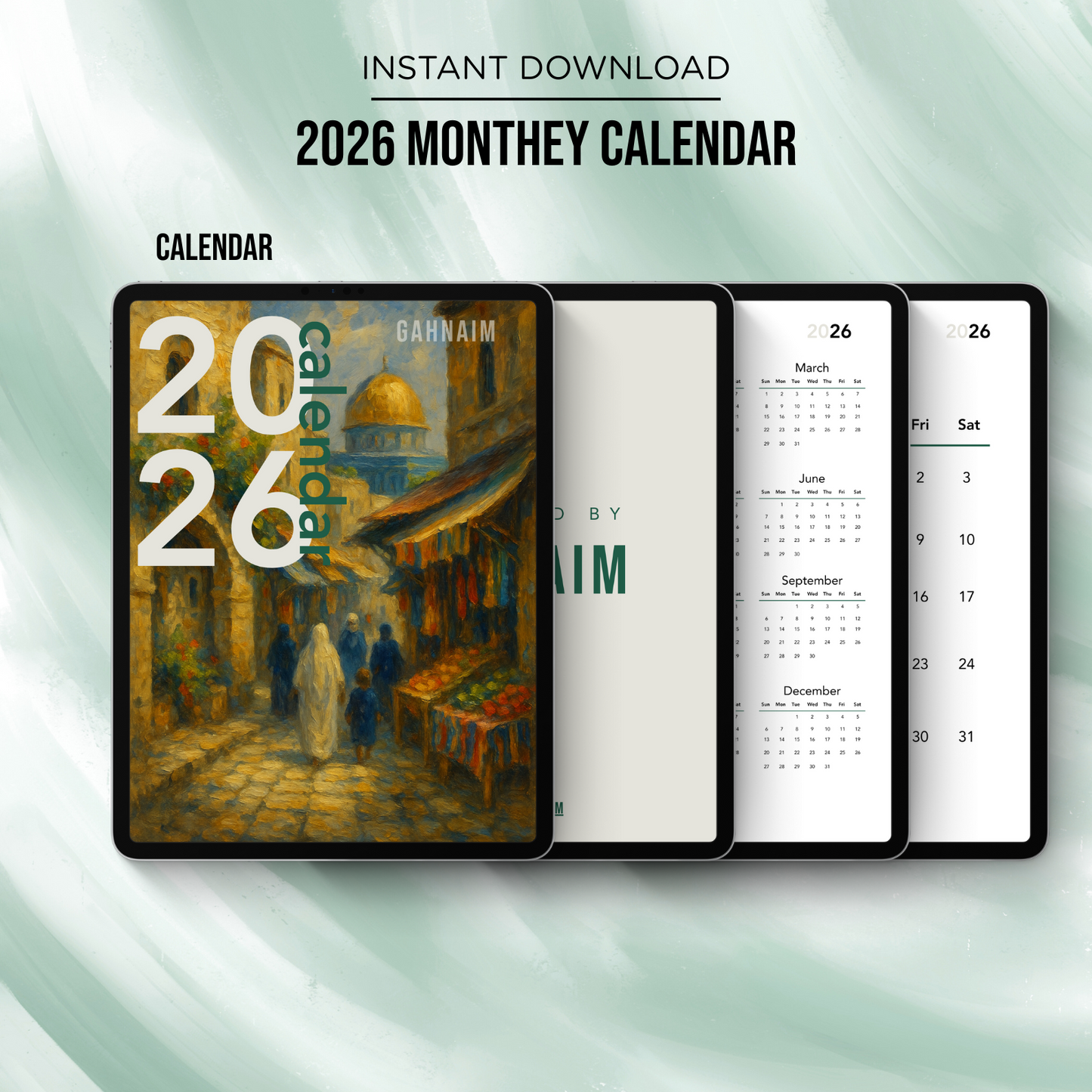 2026 Planner and calendar - Palestinian version