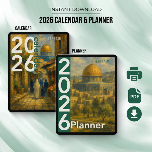 2026 Planner and calendar - Palestinian version